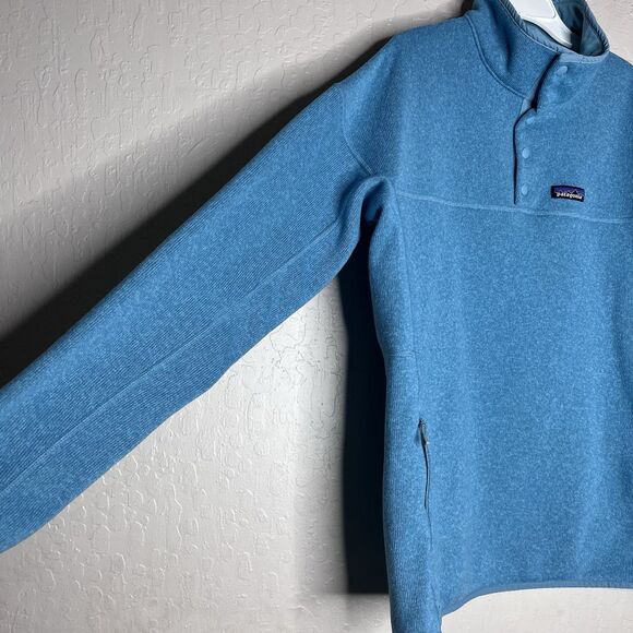 Patagonia  Better Sweater Aqua Blue Fleece Outdoor Pullover Jacket Womens XL - Picture 4 of 11